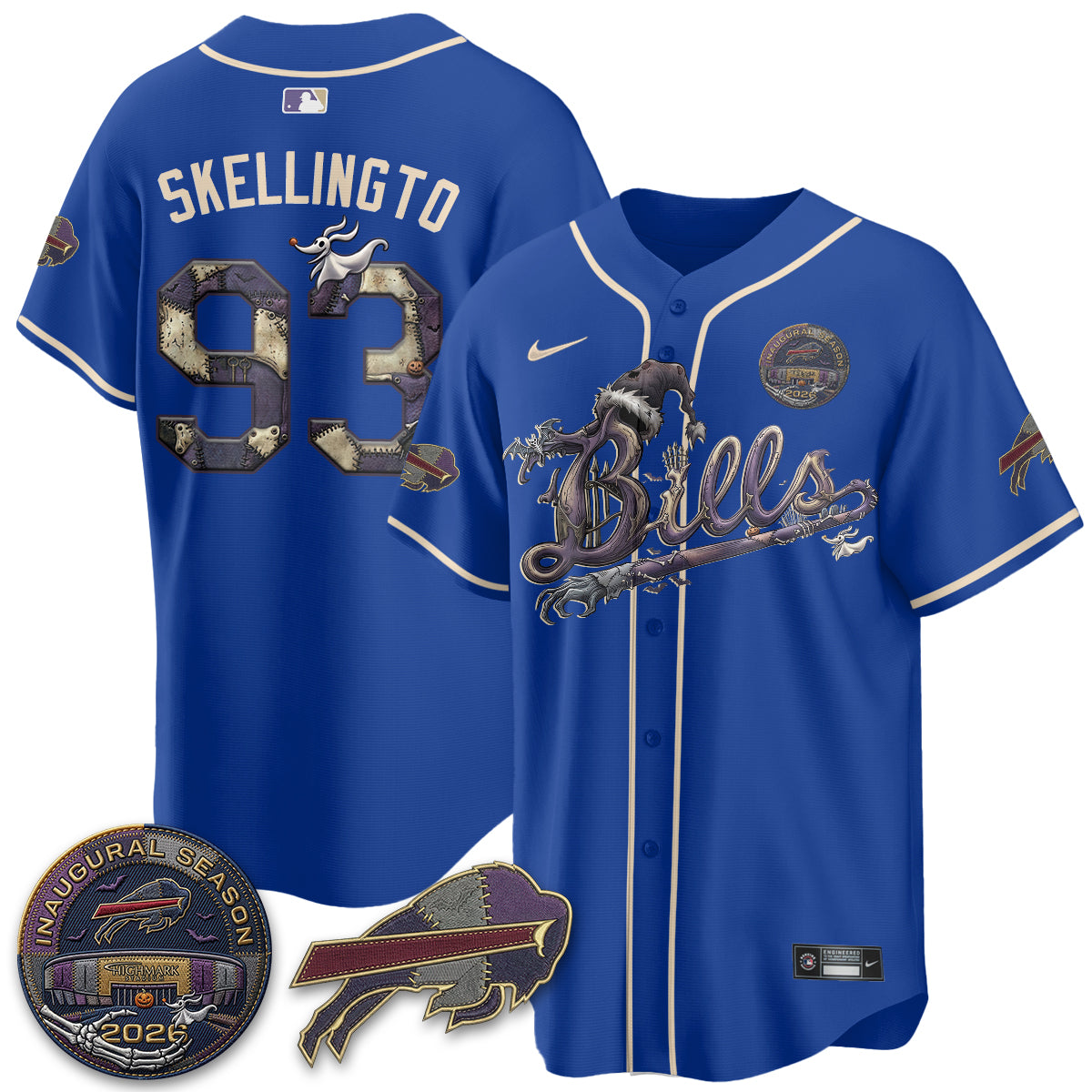 BUF 2026 Nightmare Edition Vapor Baseball Jersey - Stitched