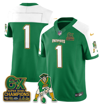 New England Patriots Irish Edition Vapor Jersey - Stitched