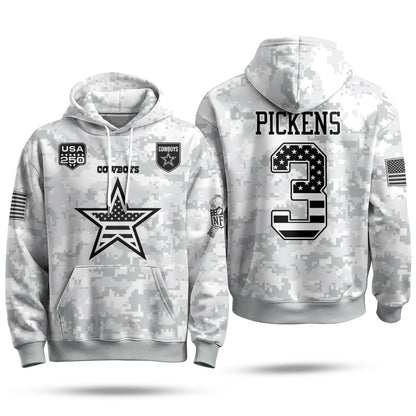 DAL 2026 Salute To Service Edition Pullover Hoodie - Printed