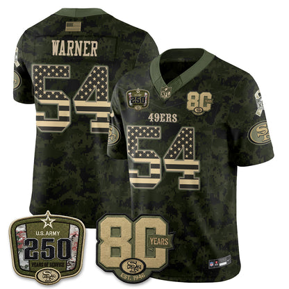 San Francisco 49ers 2026 Salute to Service Edition Vapor Jersey V2- Stitched