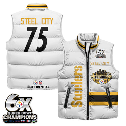PIT "Steel City" Puffer Vest - Printed