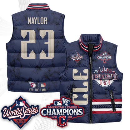 CLE 2026 AL Champions Puffer Vest - Printed