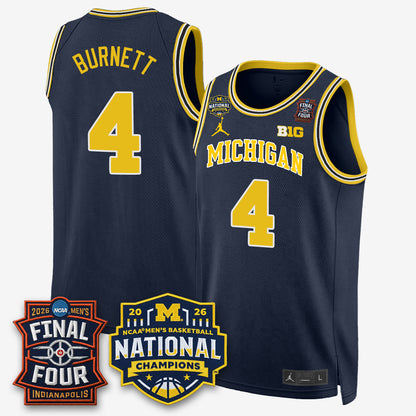 MICH 2026 NCAA Men's Basketball Champions Limited Jersey - All Stitched