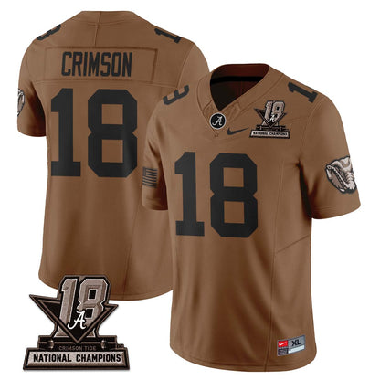 Alabama Crimson Tide 2026 Military Appreciation Vapor Jersey - Stitched