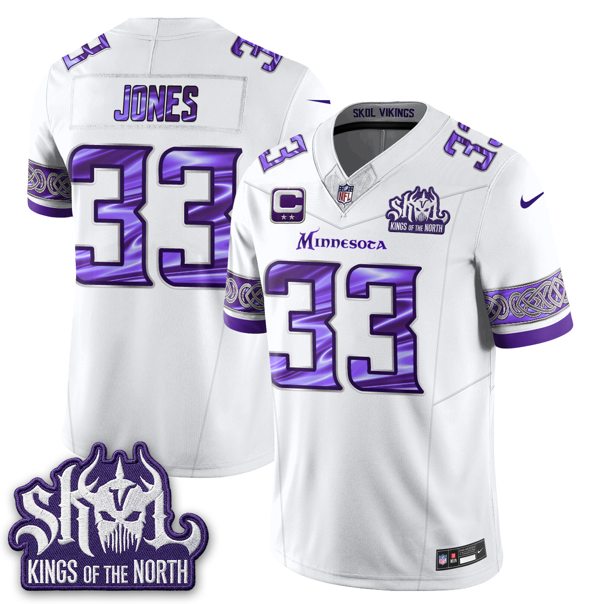MIN Fangear Edition Warrior Skol Patch Vapor Jersey - Stitched