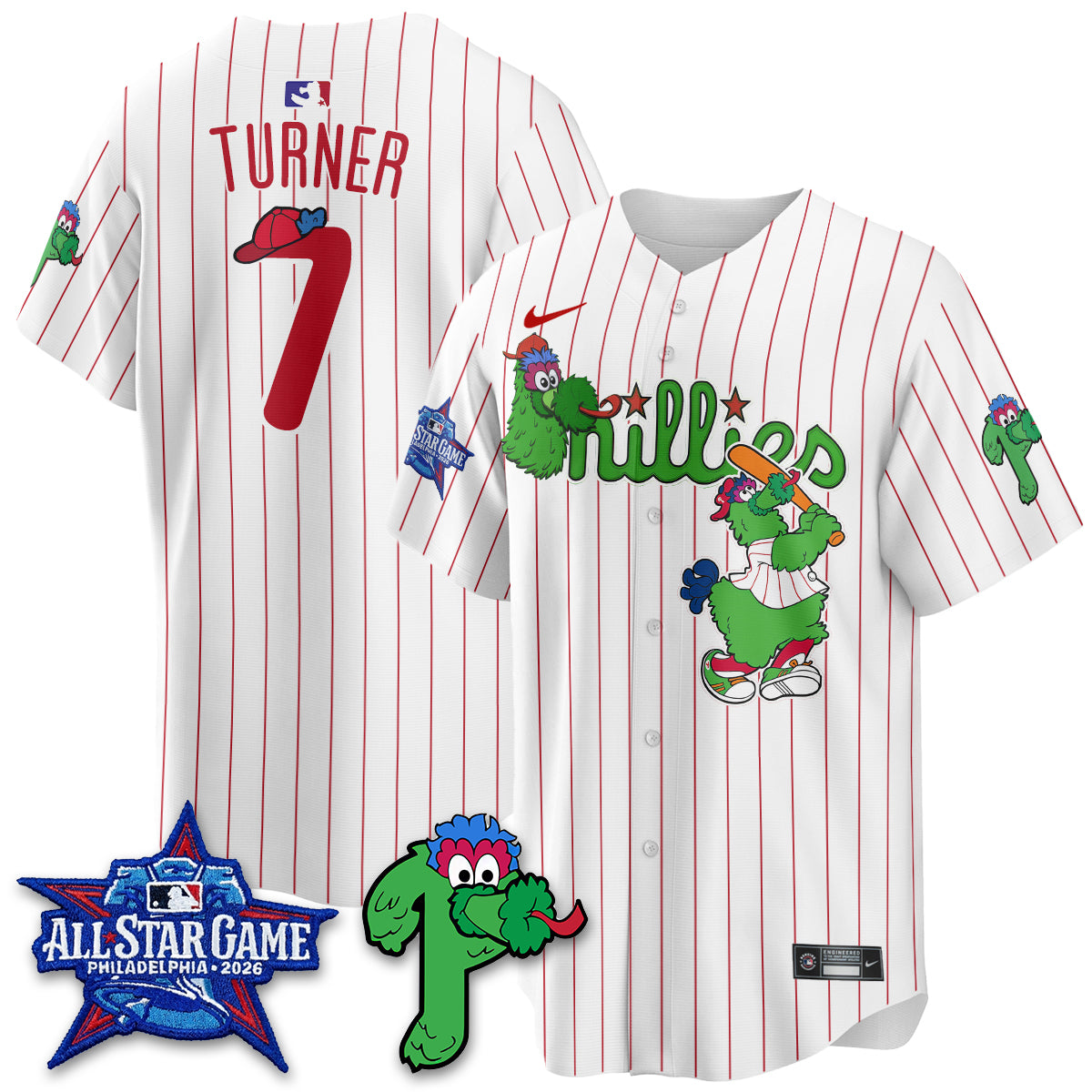 Philadelphia Phillies Phanatic Vapor Limited Jersey - Stitched