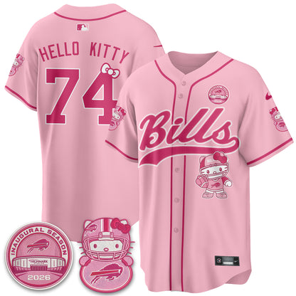 BUF x Meow  Vapor Baseball Jersey - Stitched