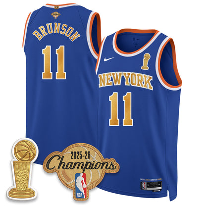 New York Knicks Champions Night Vapor Jersey - Stitched
