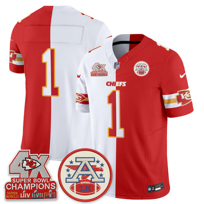 Kansas City Chiefs Split Edition Vapor Jersey - Stitched