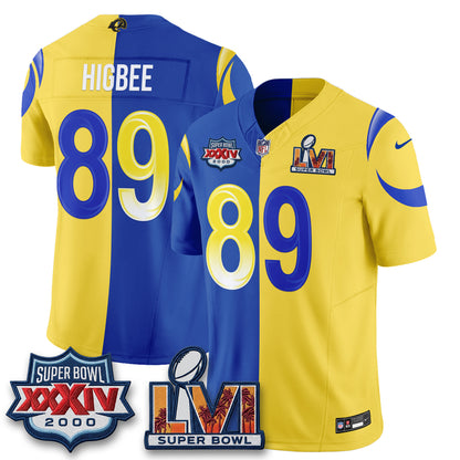 Los Angeles Rams Rivalries Split Vapor Jersey - Stitched
