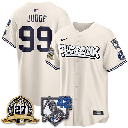 NYY The Bronx 2026 Jackie Robinson Day Vapor Limited Jersey - All Stitched