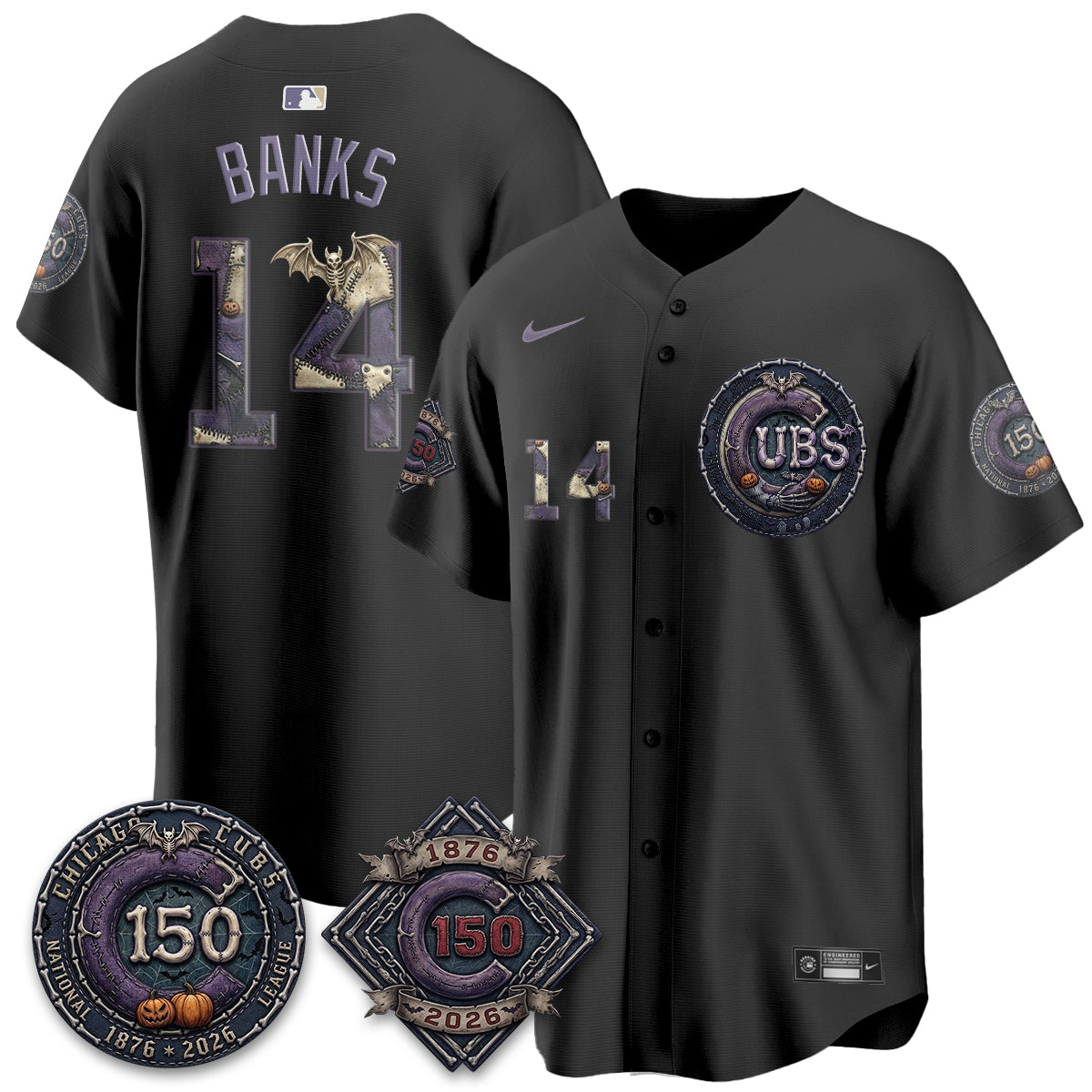 Chicago Cubs Nightmare Edition Vapor Limited Jersey - Printed