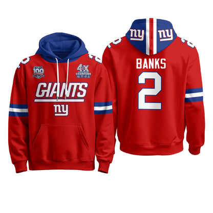 New York Giants 4X Champs S.Bowl Hoodie - Stitched