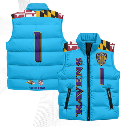 BAL Maryland Puffer Vest - Printed