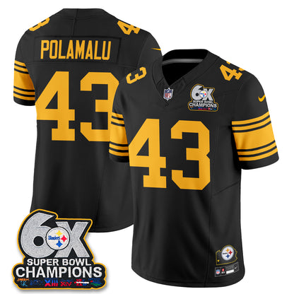 PIT 6X Champs Throwback V2 Vapor Jersey - Stitched
