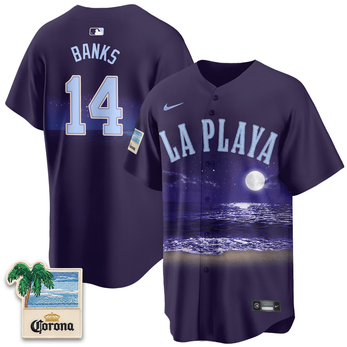 Chicago Cubs Beach Connect "La Playa" Edition Vapor Jersey - Patch Stitched