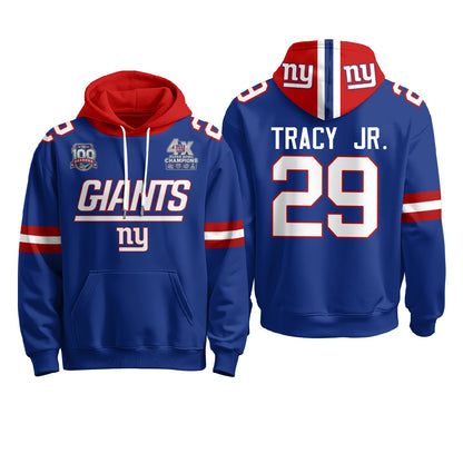 New York Giants 4X Champs S.Bowl Hoodie - Stitched