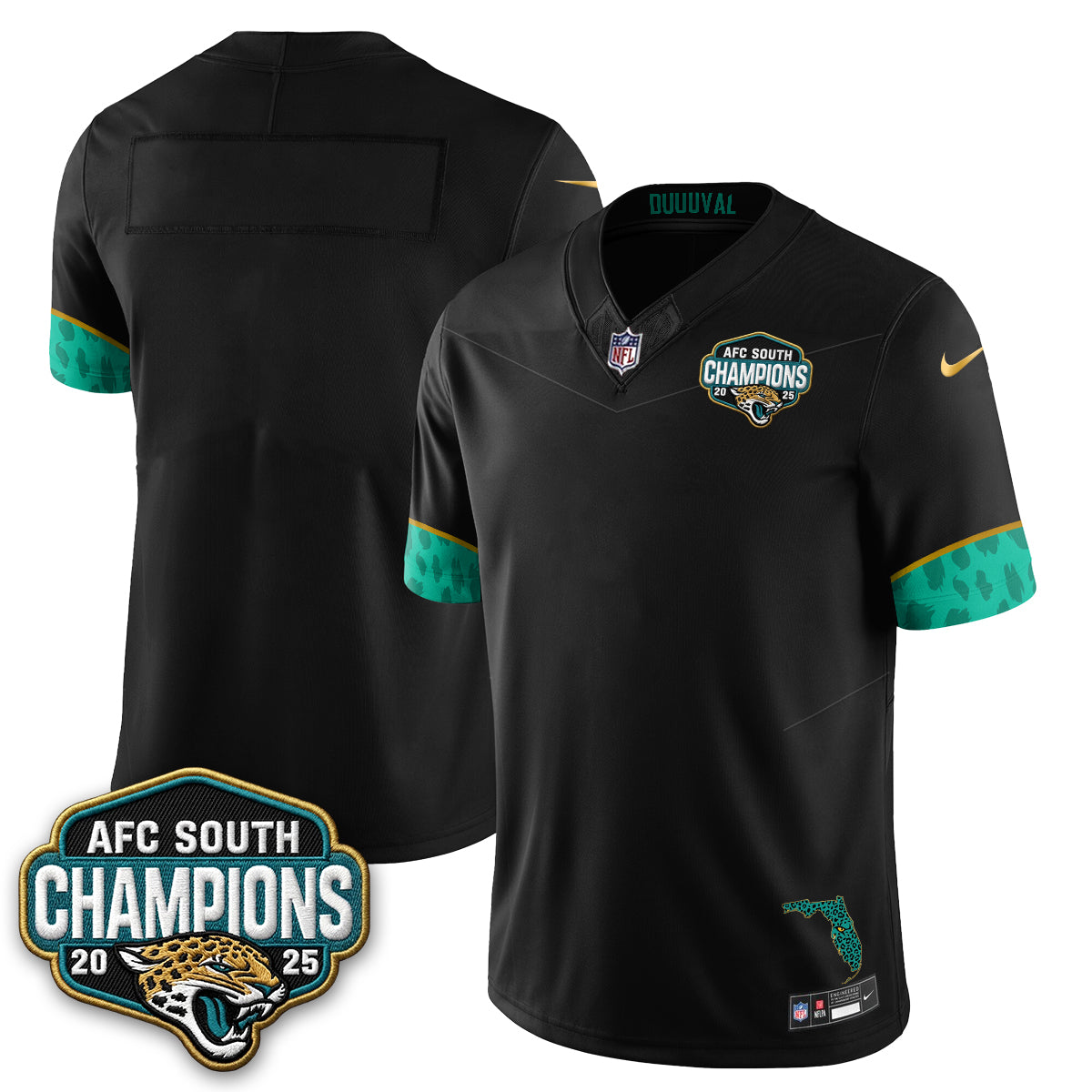 Jacksonville Jaguars Fangear Edition Vapor Jersey - Stitched