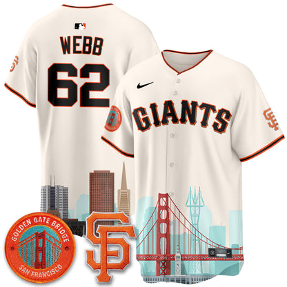 San Francisco Giants SF City Edition Vapor Jersey - Stitched