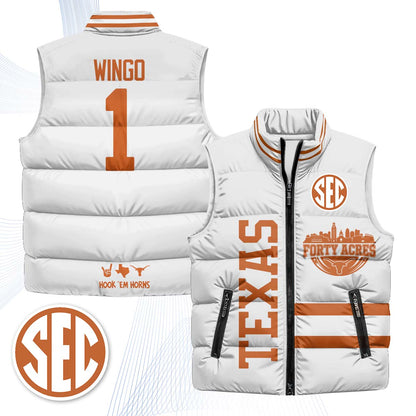 TEX "Forty Acres" Puffer Vest - Printed
