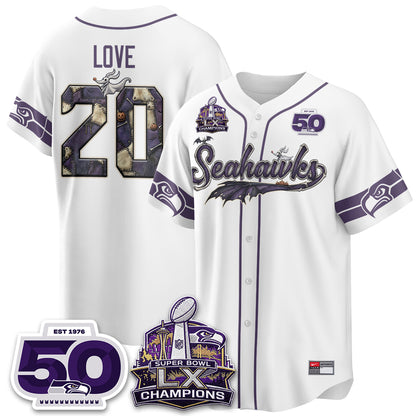 Seattle Seahawks 2026 Nightmare Edition Vapor Baseball Jersey - Stitched