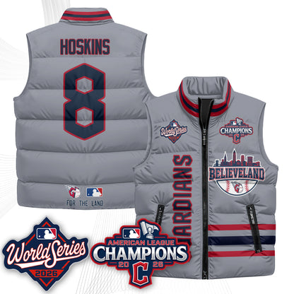 CLE 2026 AL Champions Puffer Vest - Printed