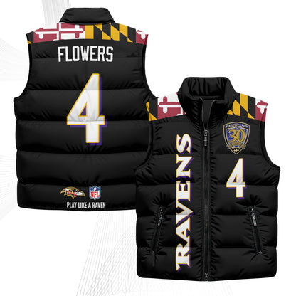 BAL Maryland Puffer Vest - Printed