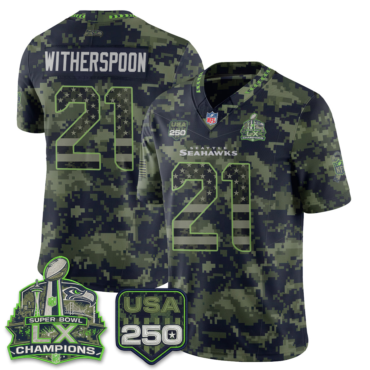 Seattle Seahawks 2026 Salute to Service Edition Vapor Jersey - Stitched