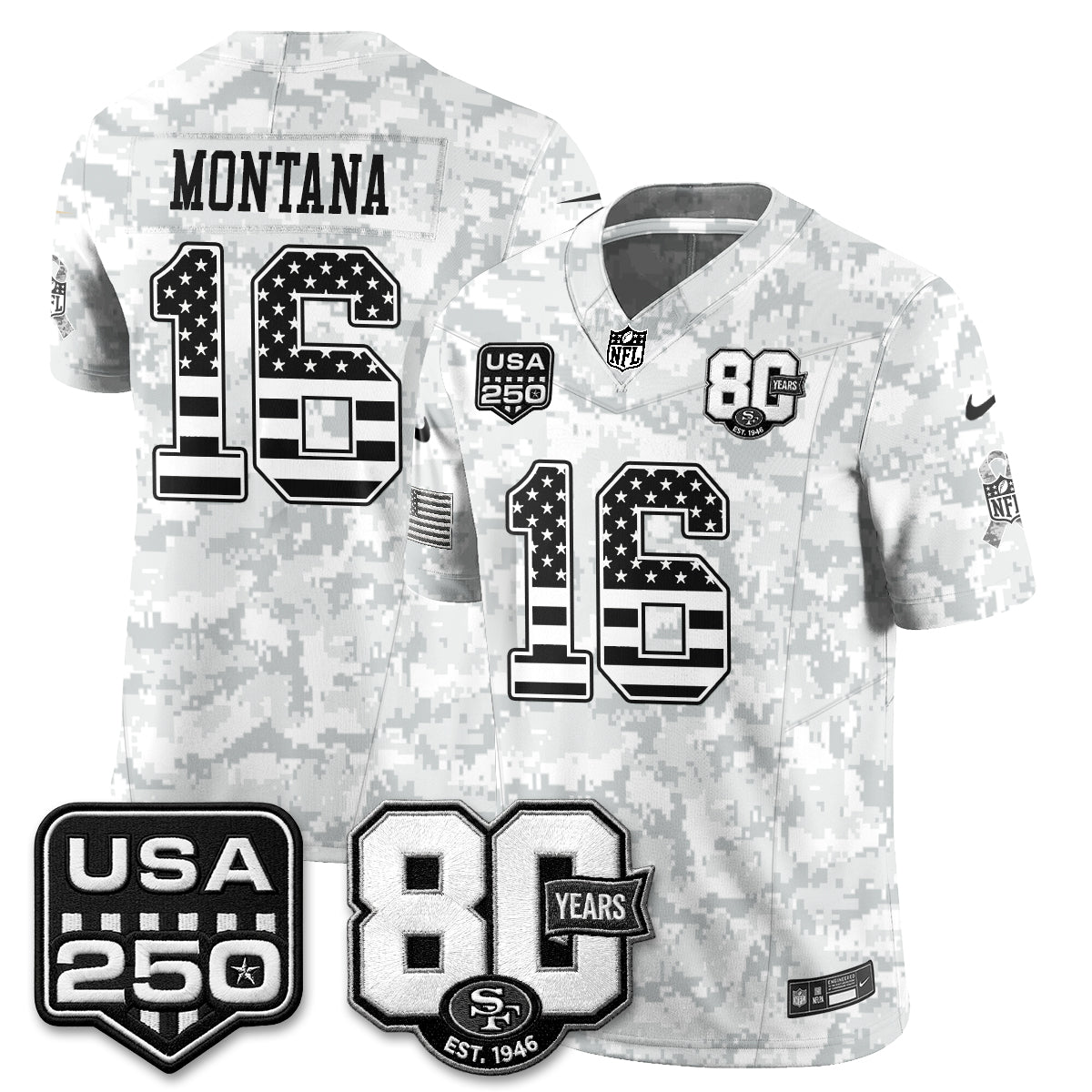 San Francisco 49ers 2026 Salute to Service Edition Vapor Jersey - Stitched