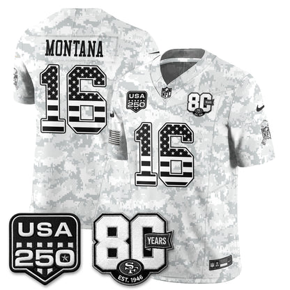 San Francisco 49ers 2026 Salute to Service Edition Vapor Jersey - Stitched