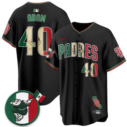 San Diego Padres Mexico Style Vapor Jersey - Stitched
