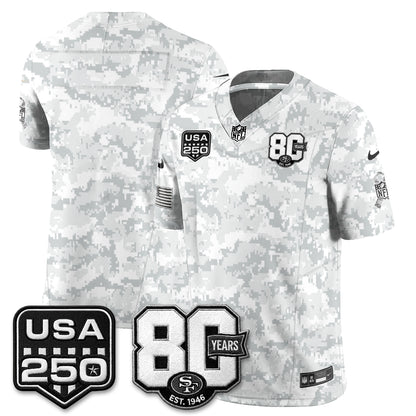San Francisco 49ers 2026 Salute to Service Edition Vapor Jersey - Stitched