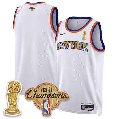 New York Knicks Champions Night Vapor Jersey - Stitched