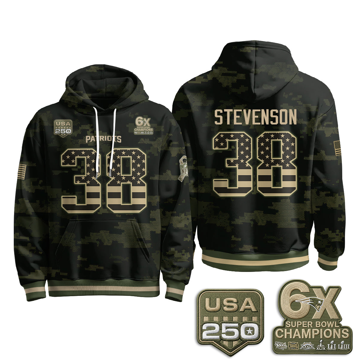 NE 2026 Salute To Service Edition Pullover Hoodie - Printed