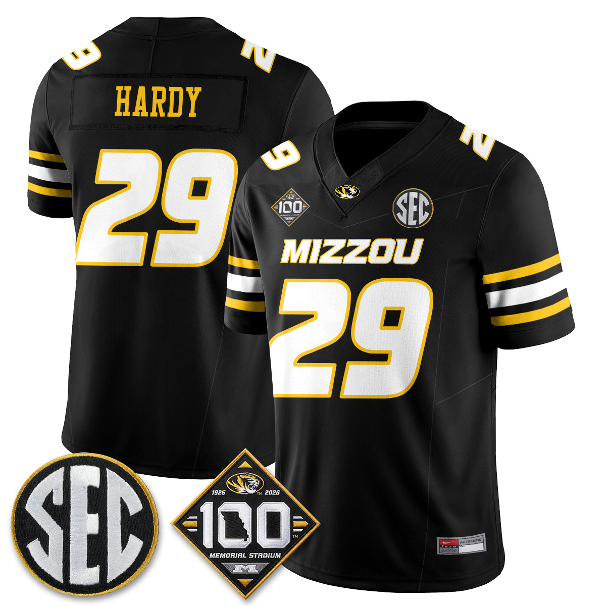 MIZZ 100th Anniversary of Memorial Stadium Vapor Jersey - Stitched