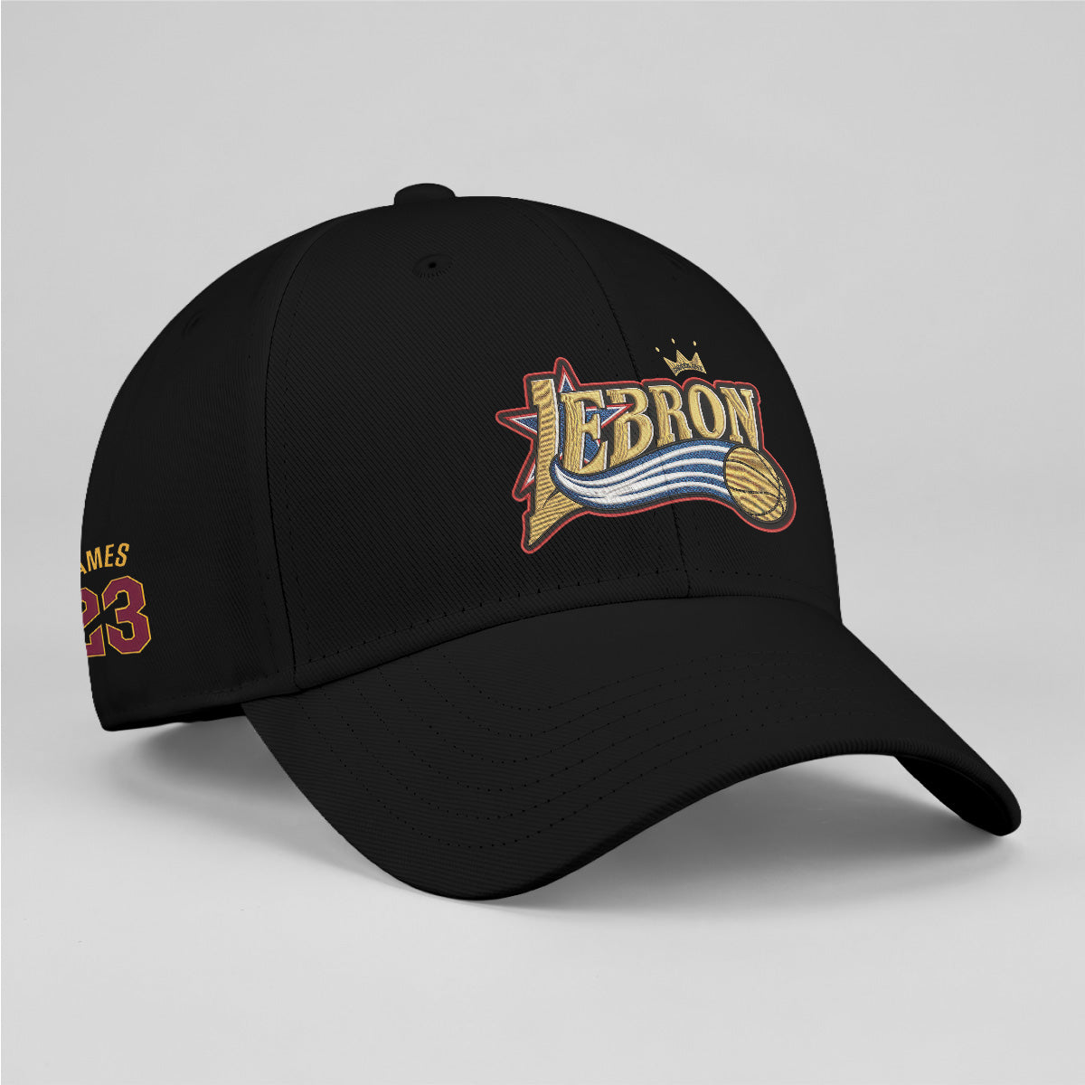 Philadelphia 76ers LeBron James #23 Baseball Cap - Embroidered