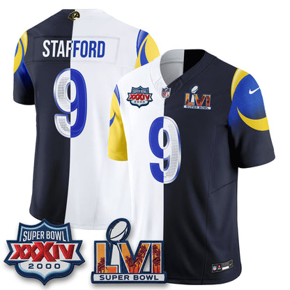 Los Angeles Rams Rivalries Split Vapor Jersey - Stitched