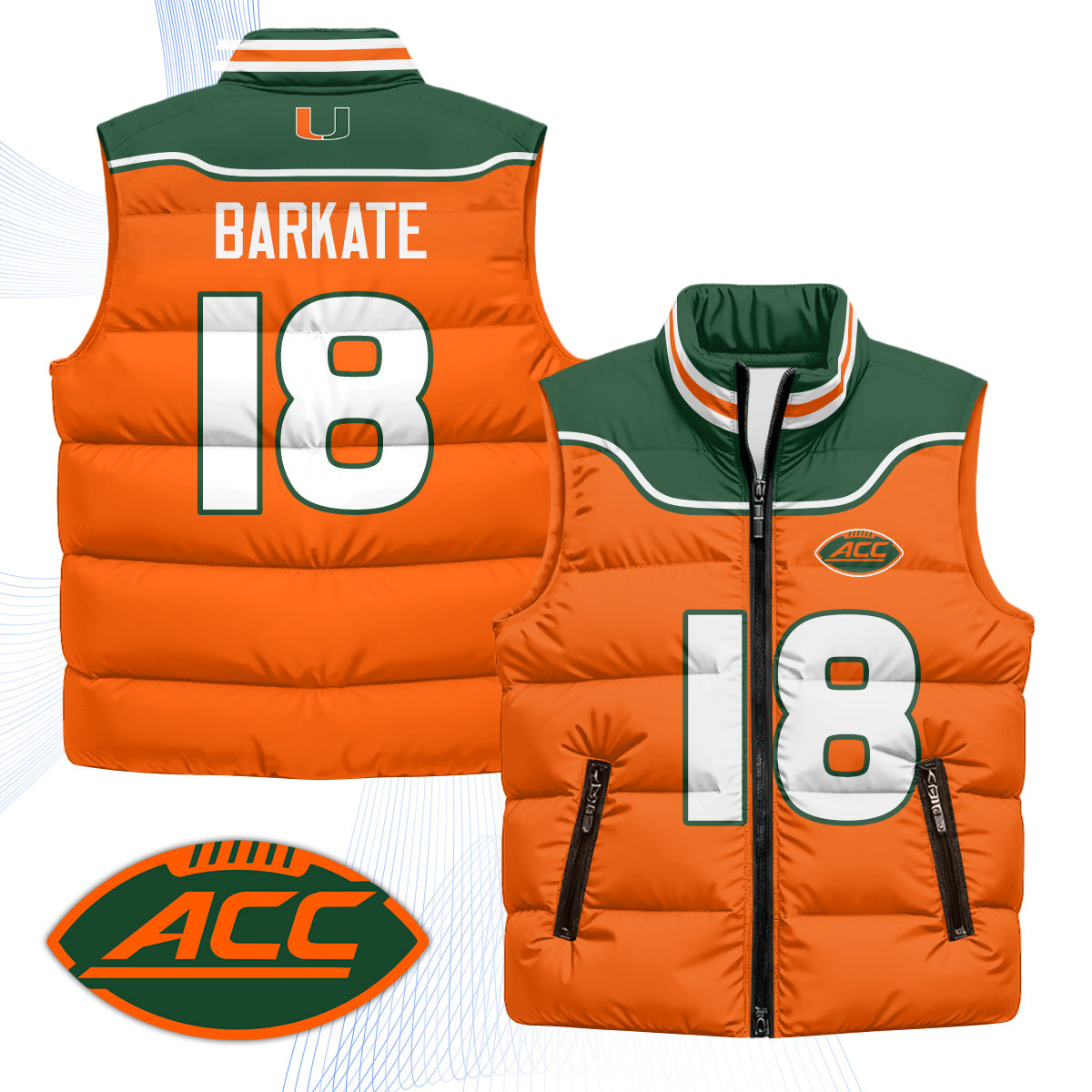 MIA 2001 Throwback Puffer Vest - Printed