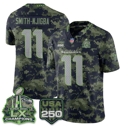 Seattle Seahawks 2026 Salute to Service Edition Vapor Jersey - Stitched