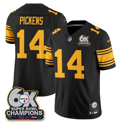 PIT 6X Champs Throwback V2 Vapor Jersey - Stitched