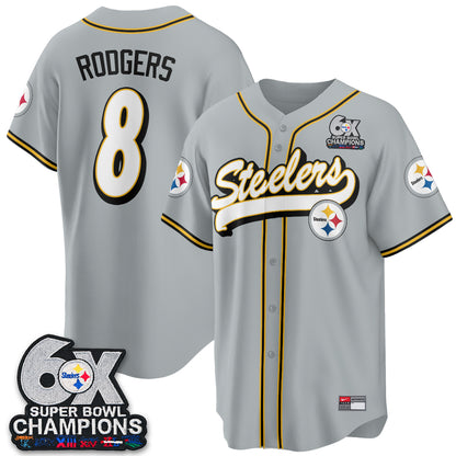PIT 6x SBowl Baseball Vapor Jersey - Stitched