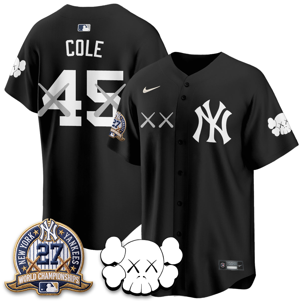 New York Yankees x KAWS Edition Vapor Jersey - Stitched