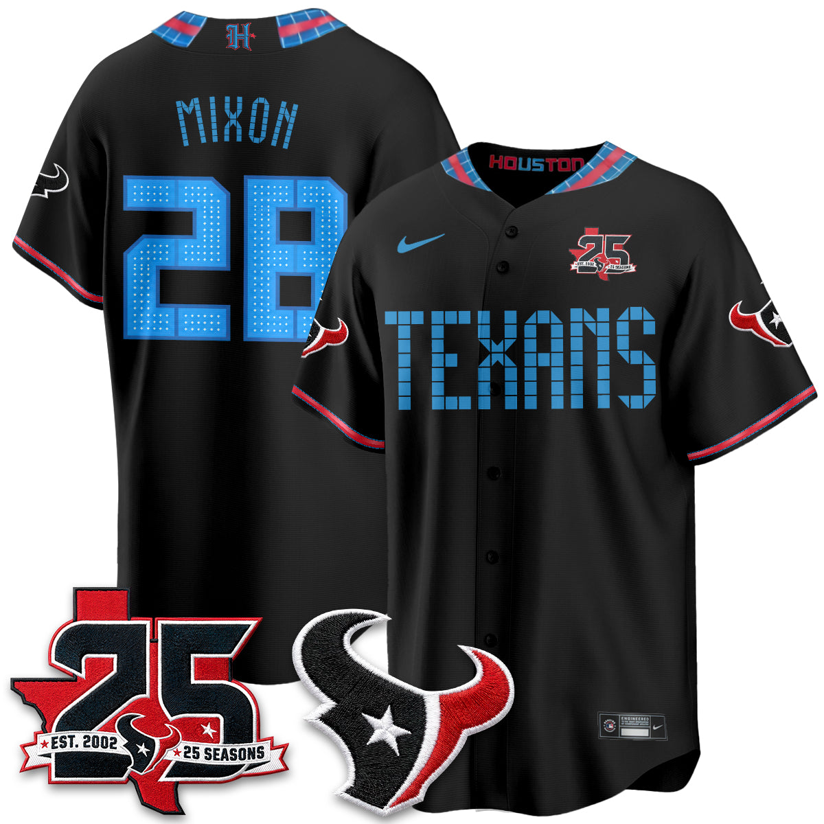 HOU 2026 Rivalries Baseball Vapor Jersey - Stitched
