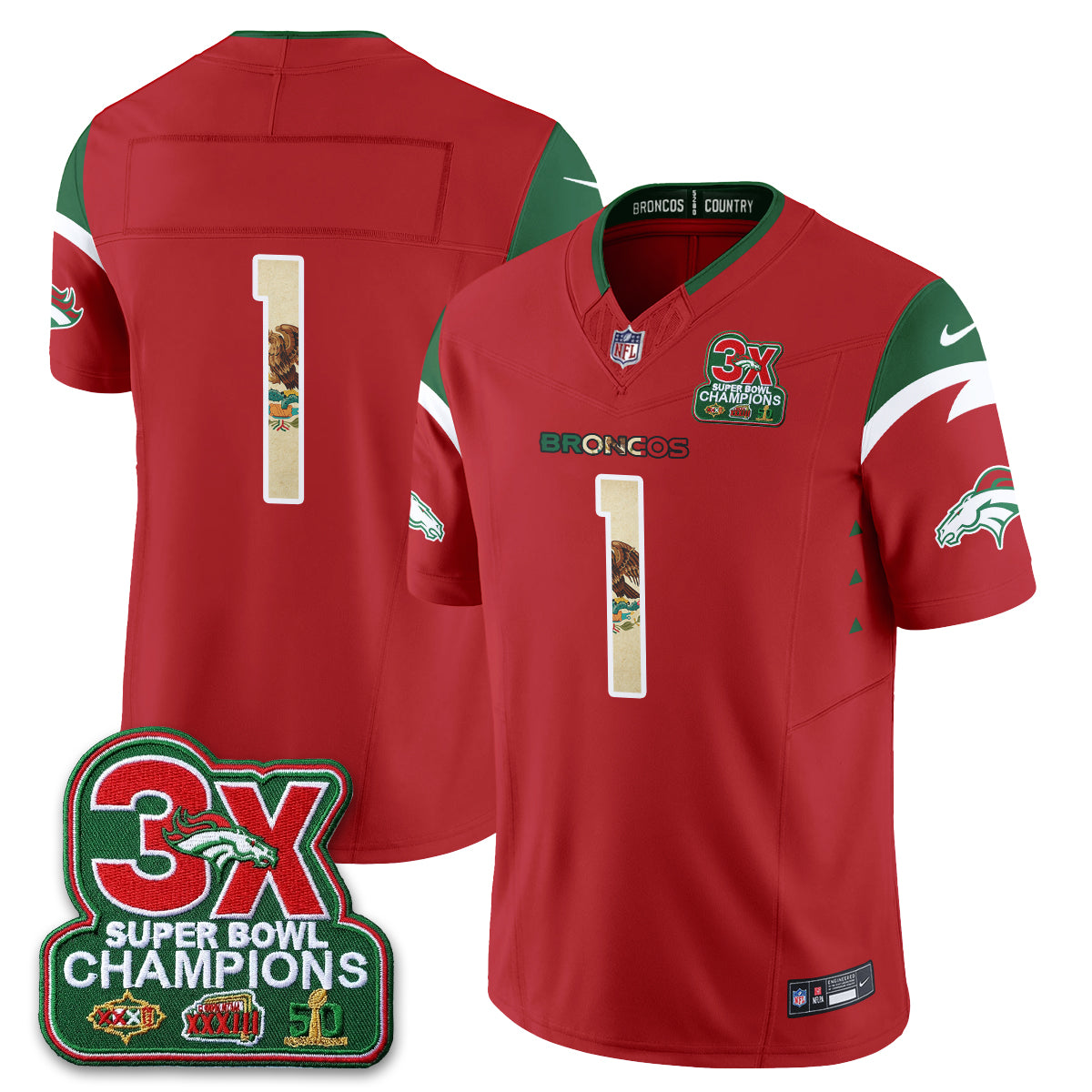 DEN Mexico Edition Vapor Jersey - Stitched