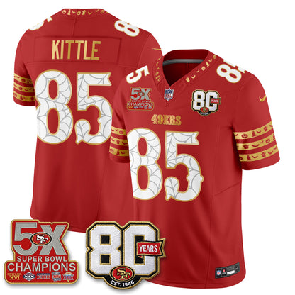 San Francisco 49ers Spooky Edition Vapor Jersey - Stitched