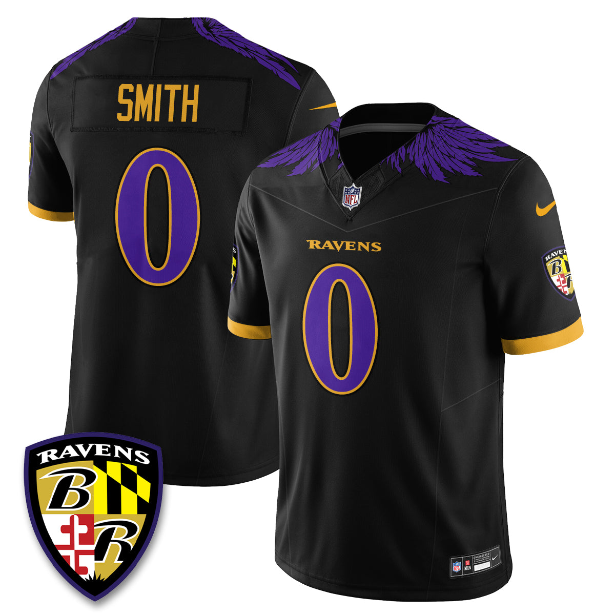 Baltimore Ravens Halloween Edition Vapor Jersey - Stitched