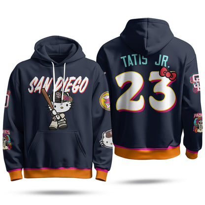 San Diego Padres x Meow KT Hoodie - Stitched