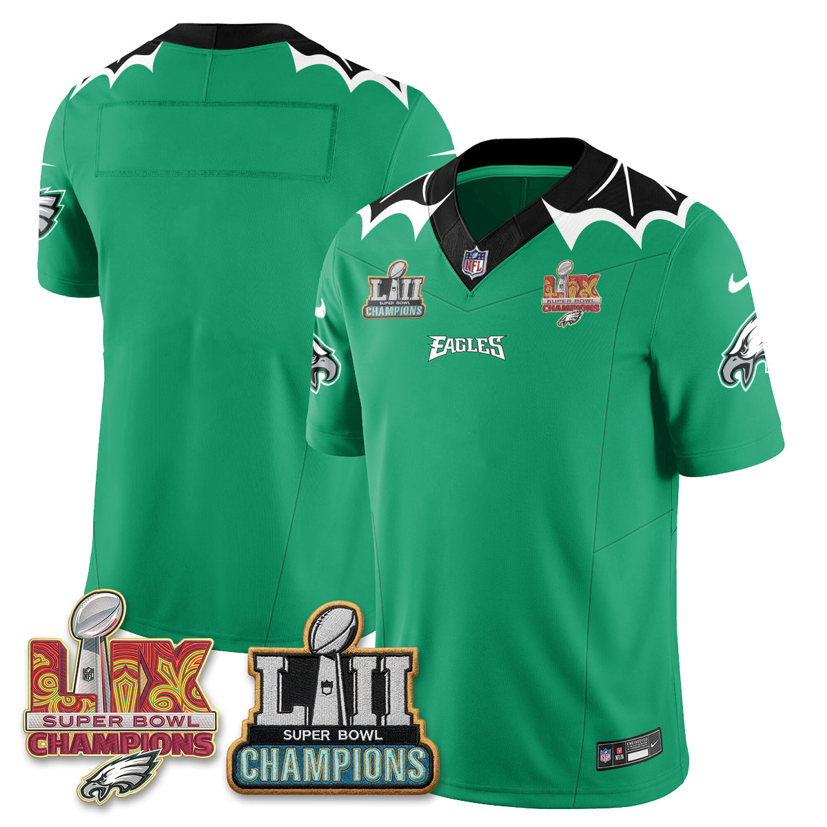 Philadelphia Eagles x Bat Edition Vapor Jersey - Stitched