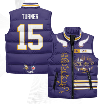 MIN Twin City Puffer Vest - Printed