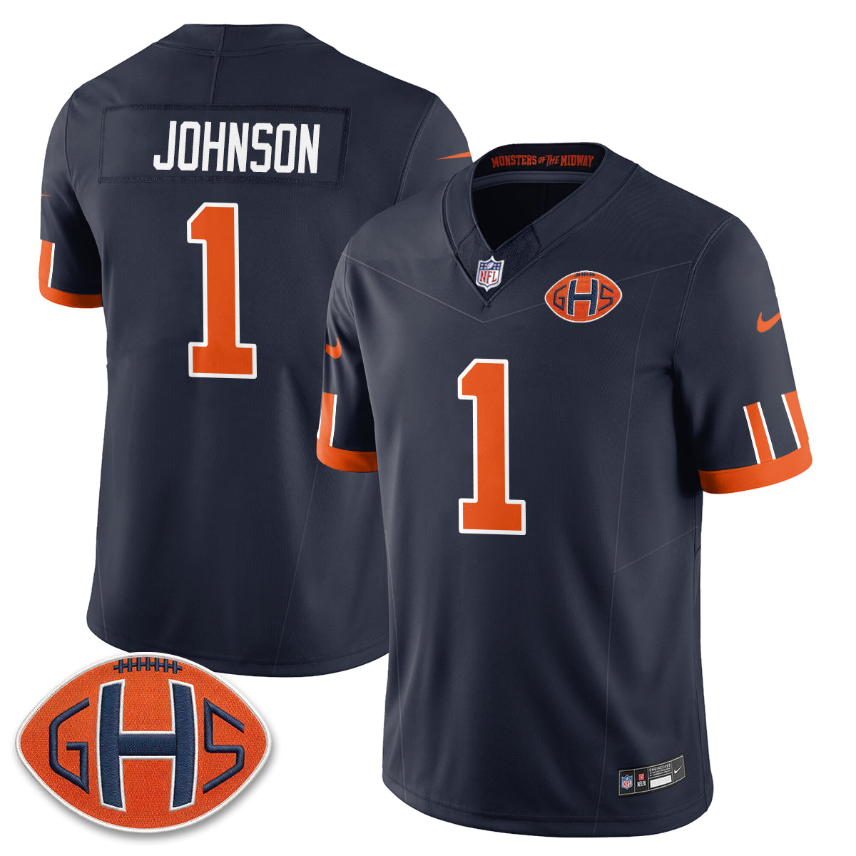 Chicago Bears 2026 Rivalries Vapor Jersey - Stitched
